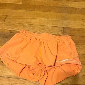 lululemon athletica Vibrant Orange Athletic Shorts